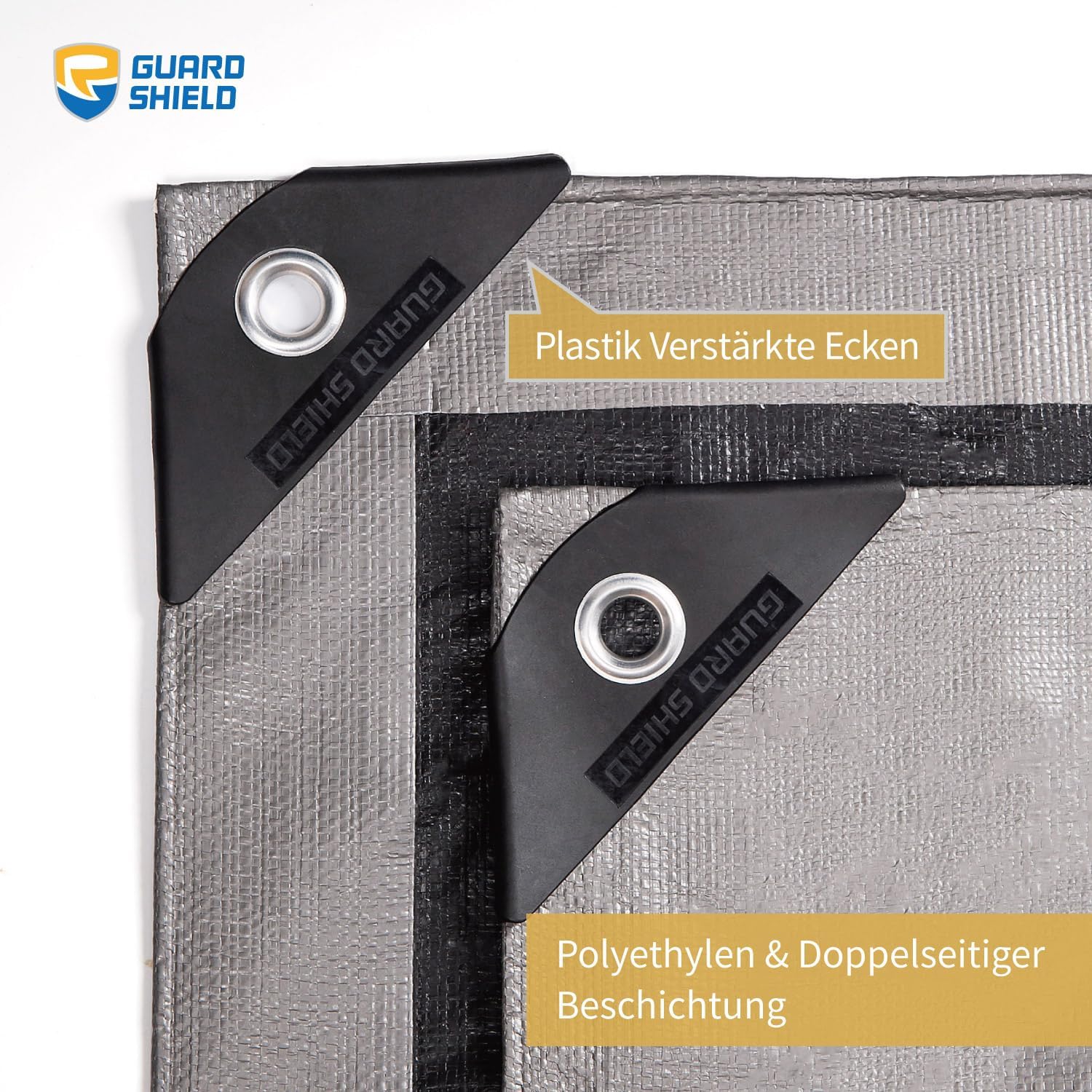 Guard Shield Telone di Copertura 3x4m, Grigio/Nero - immagine 2