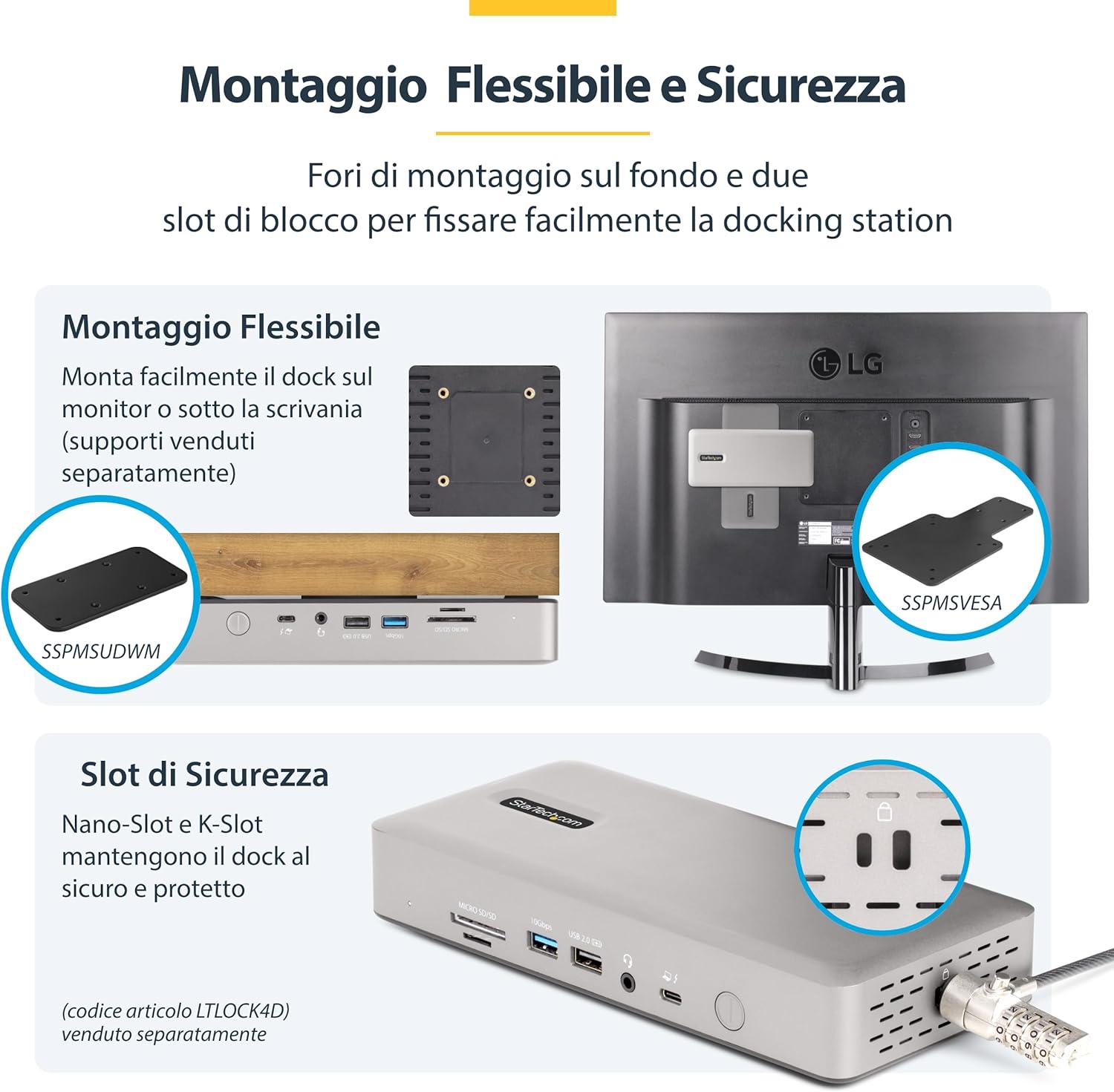 Startech.com Docking Station Thunderbolt 4 - 98W PD - immagine 6
