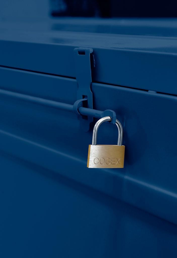 Cogex - Set 3 Bauli in Metallo Lucchettabili, Blu - immagine 4