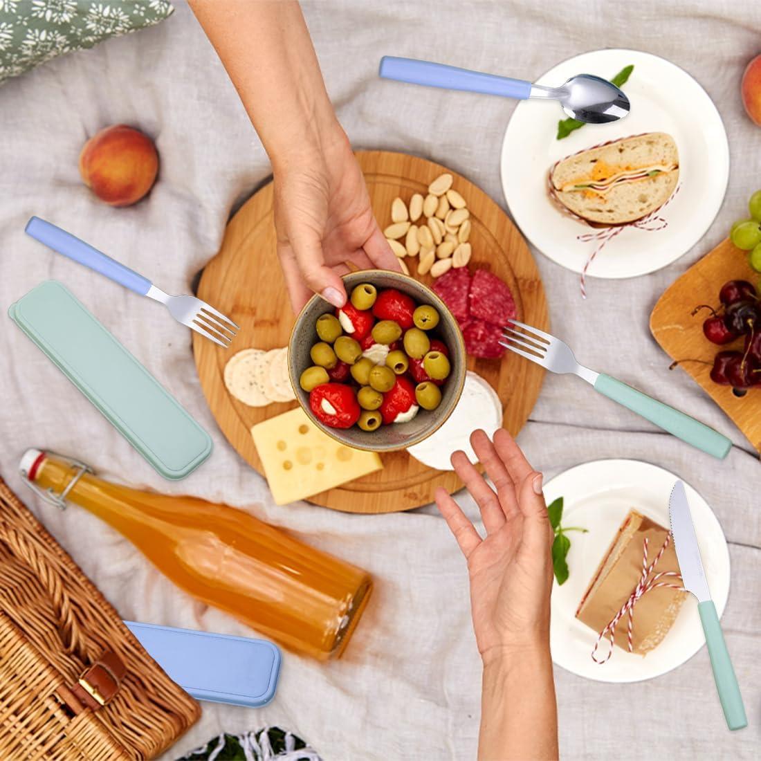 Set 3 Stoviglie da Viaggio con Custodia - immagine 4