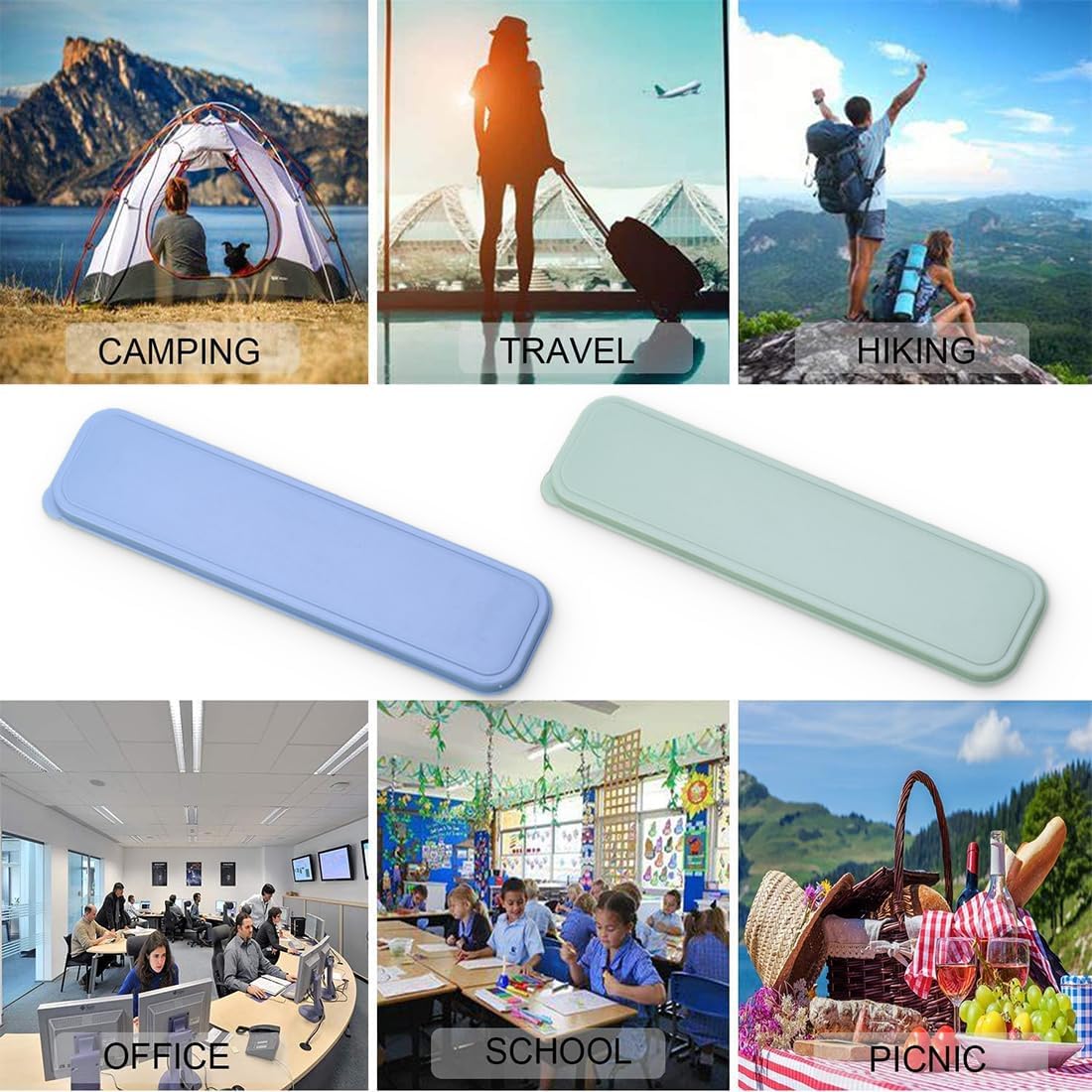 Set 3 Stoviglie da Viaggio con Custodia - immagine 5