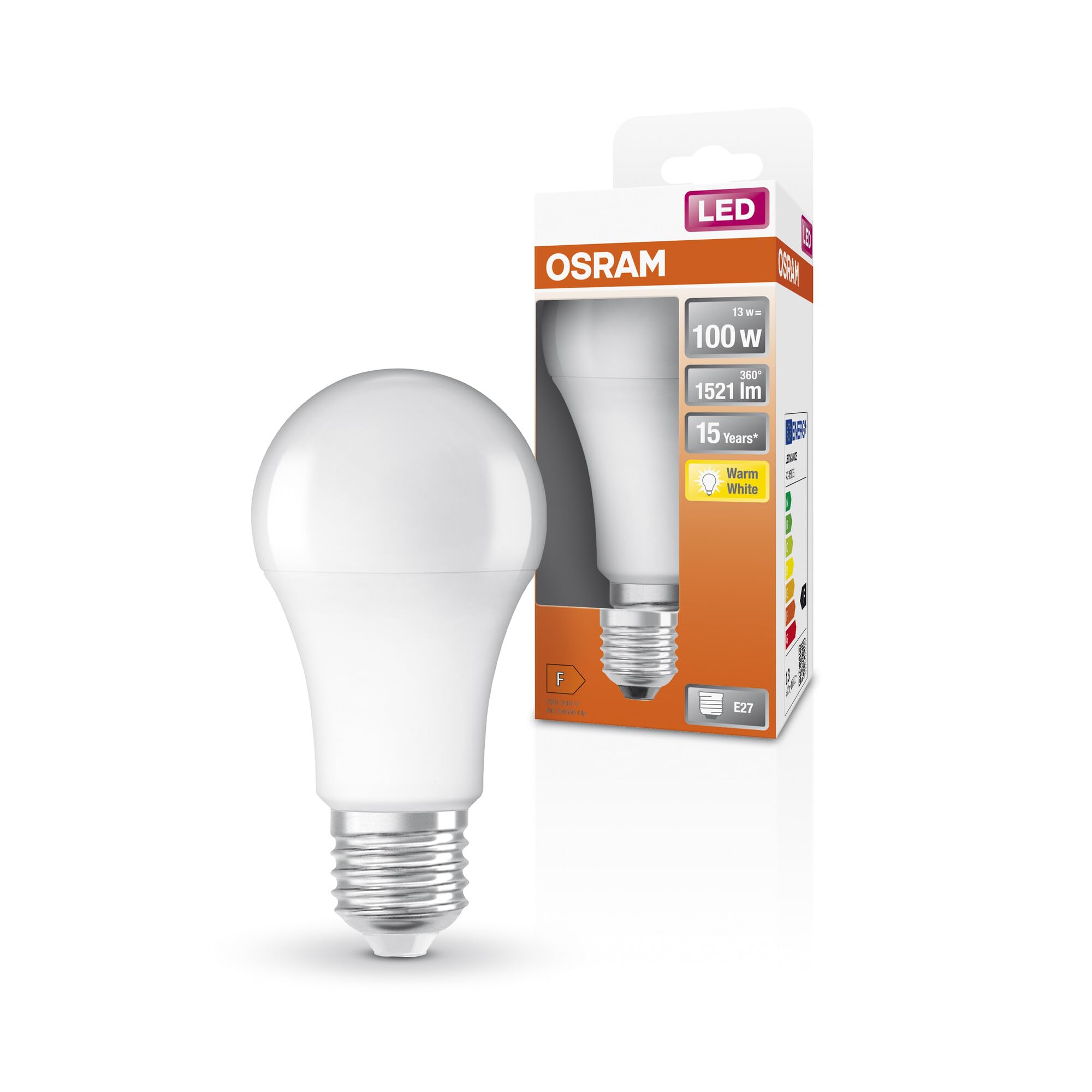 Osram 6 Lampade LED Classic A100 E27, 1521 Lumen
