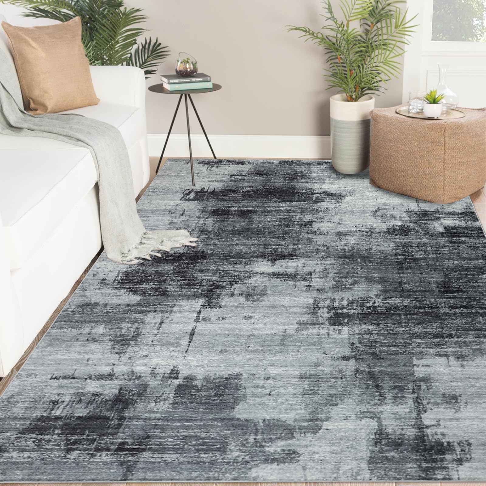 Famibay Tappeto Salotto Moderno 200x300cm, Grigio