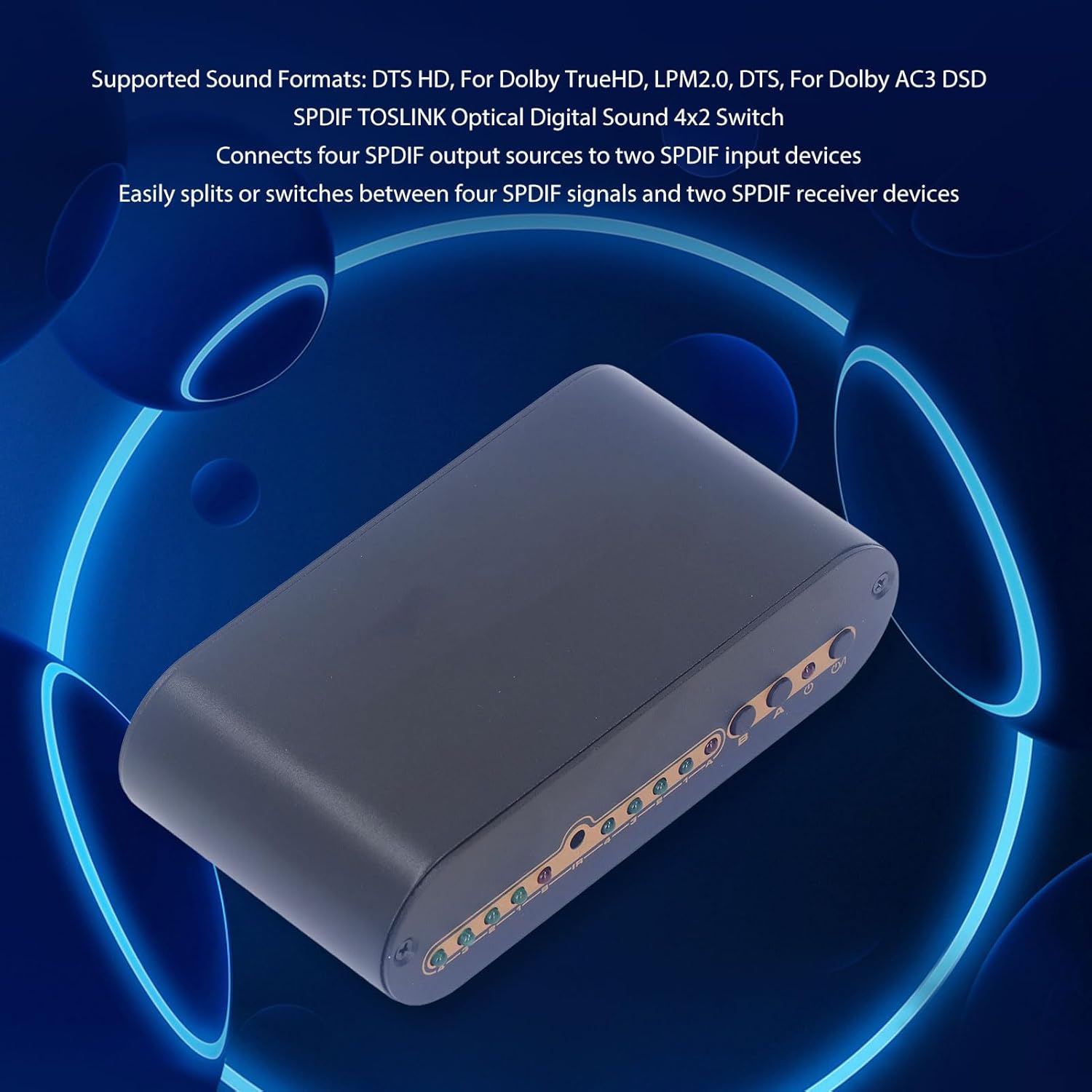 Switcher Audio Ottico Digitale 4x2 SPDIF - immagine 4