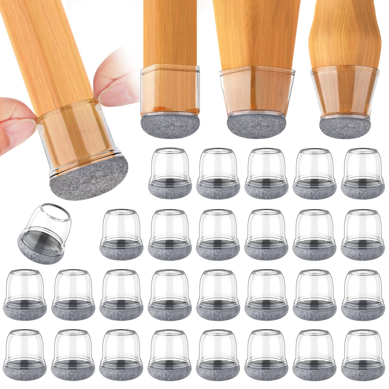 Oneboom 32 Pezzi Gommini per Sedie Rotondi