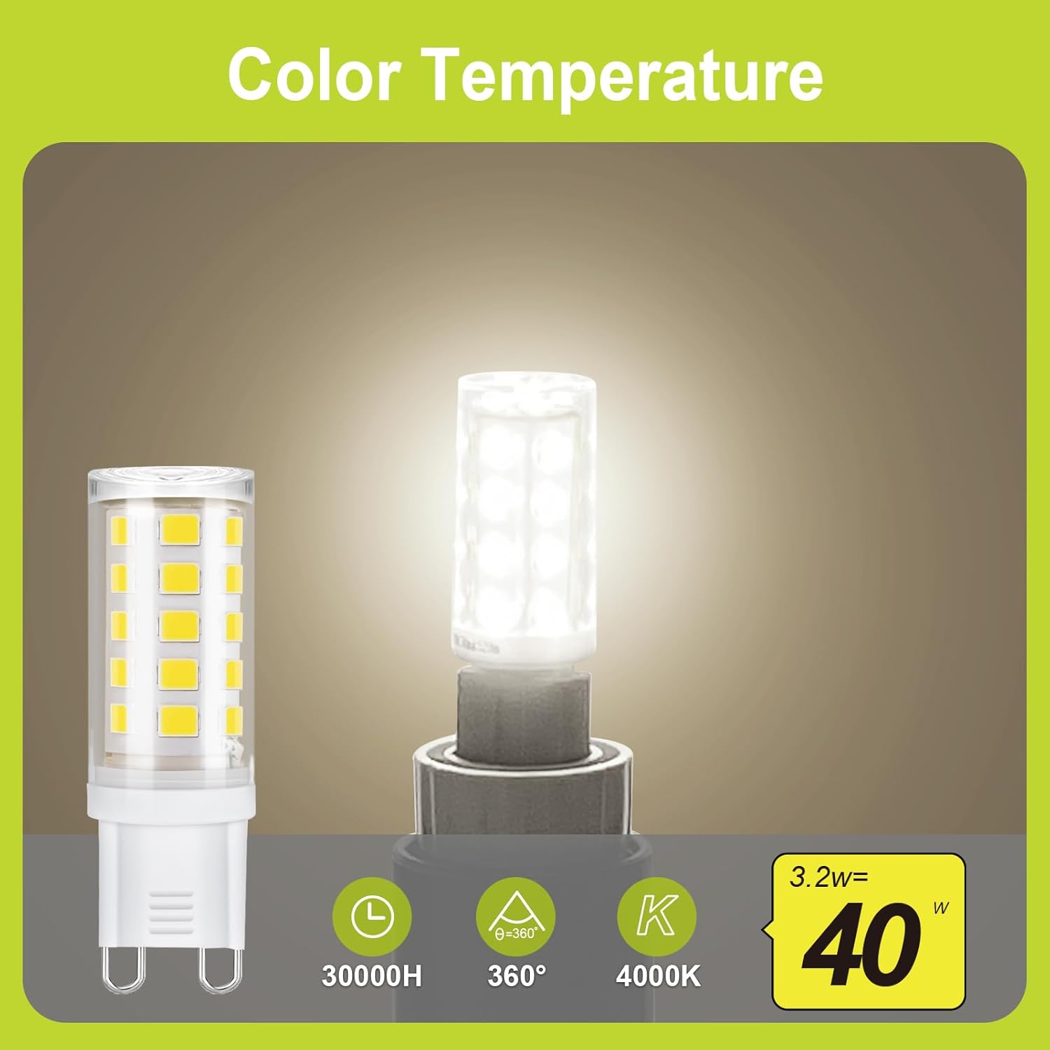 Gy Lampadine LED G9 3.2W 10 Pezzi, Luce Naturale - immagine 6