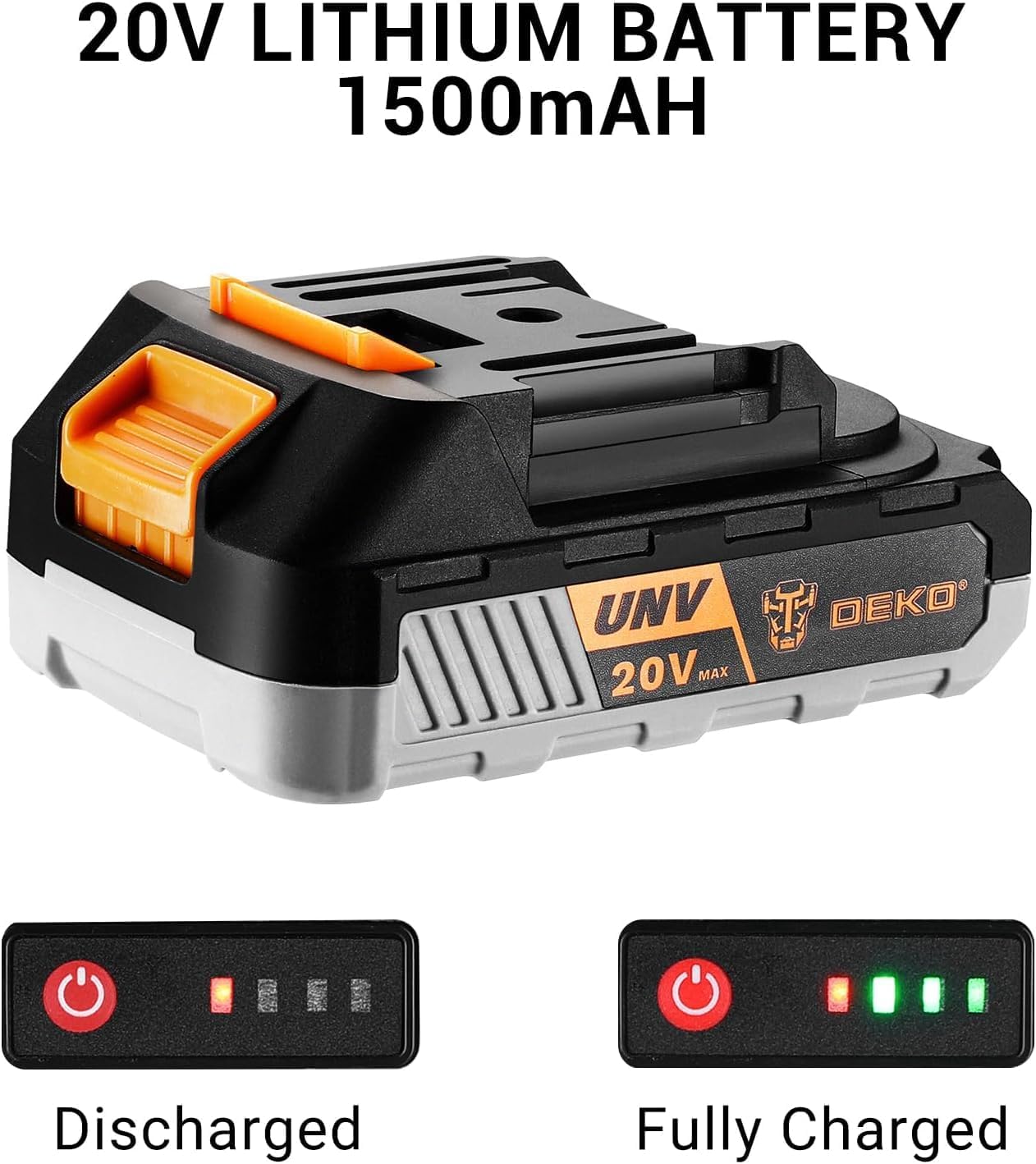 DEKO PRO Trapano Avvitatore a Batteria 20V 40N.m - immagine 6