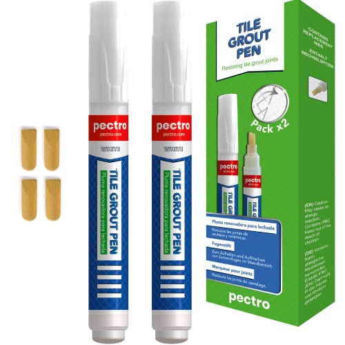 Pectro Pennarello per Fughe Piastrelle Bianco 8ml