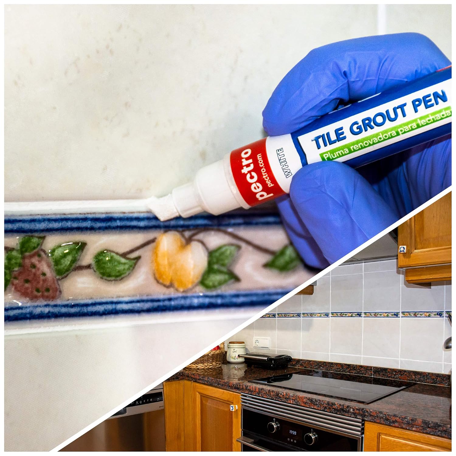 Pectro Pennarello per Fughe Piastrelle Bianco 8ml - immagine 4