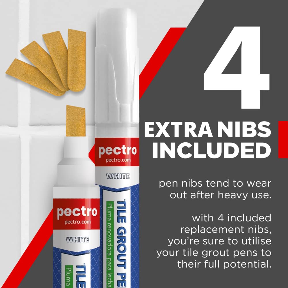 Pectro Pennarello per Fughe Piastrelle Bianco 8ml - immagine 5