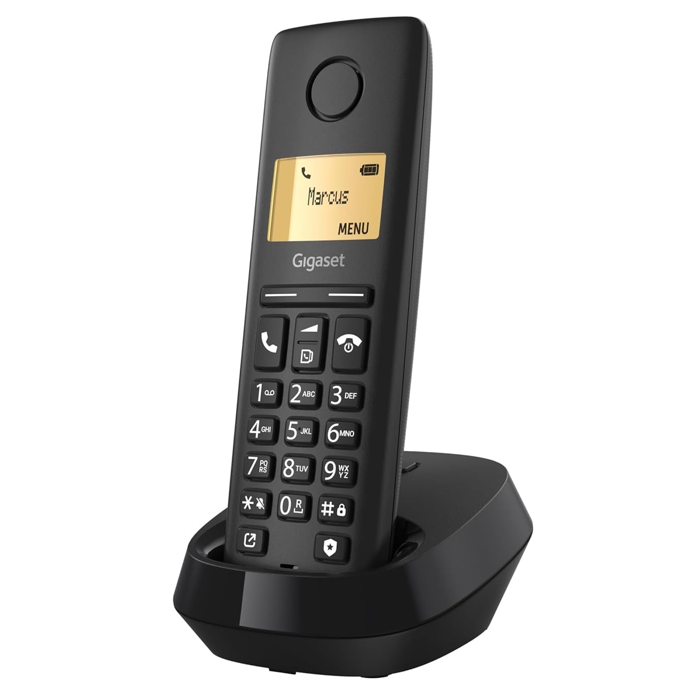 Gigaset PURE 120 - Telefono Cordless, Nero Antracite