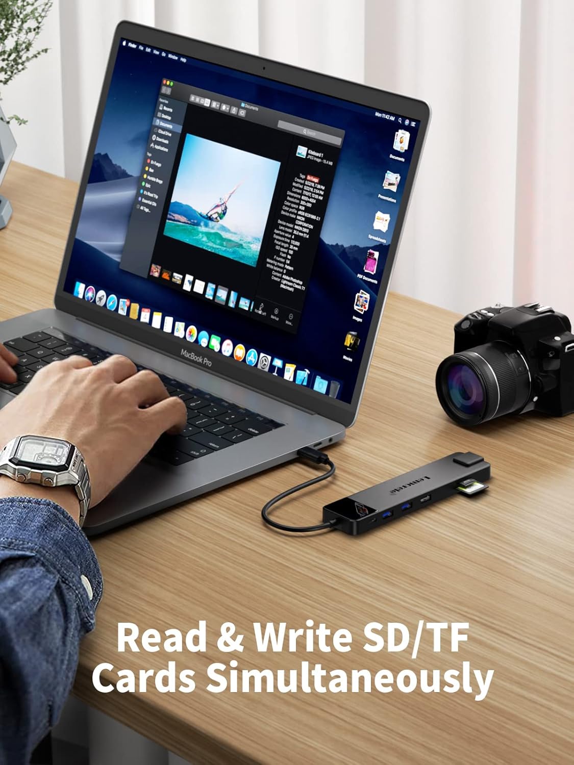 Lemorele Docking Station 13-in-1 USB C Hub - immagine 7