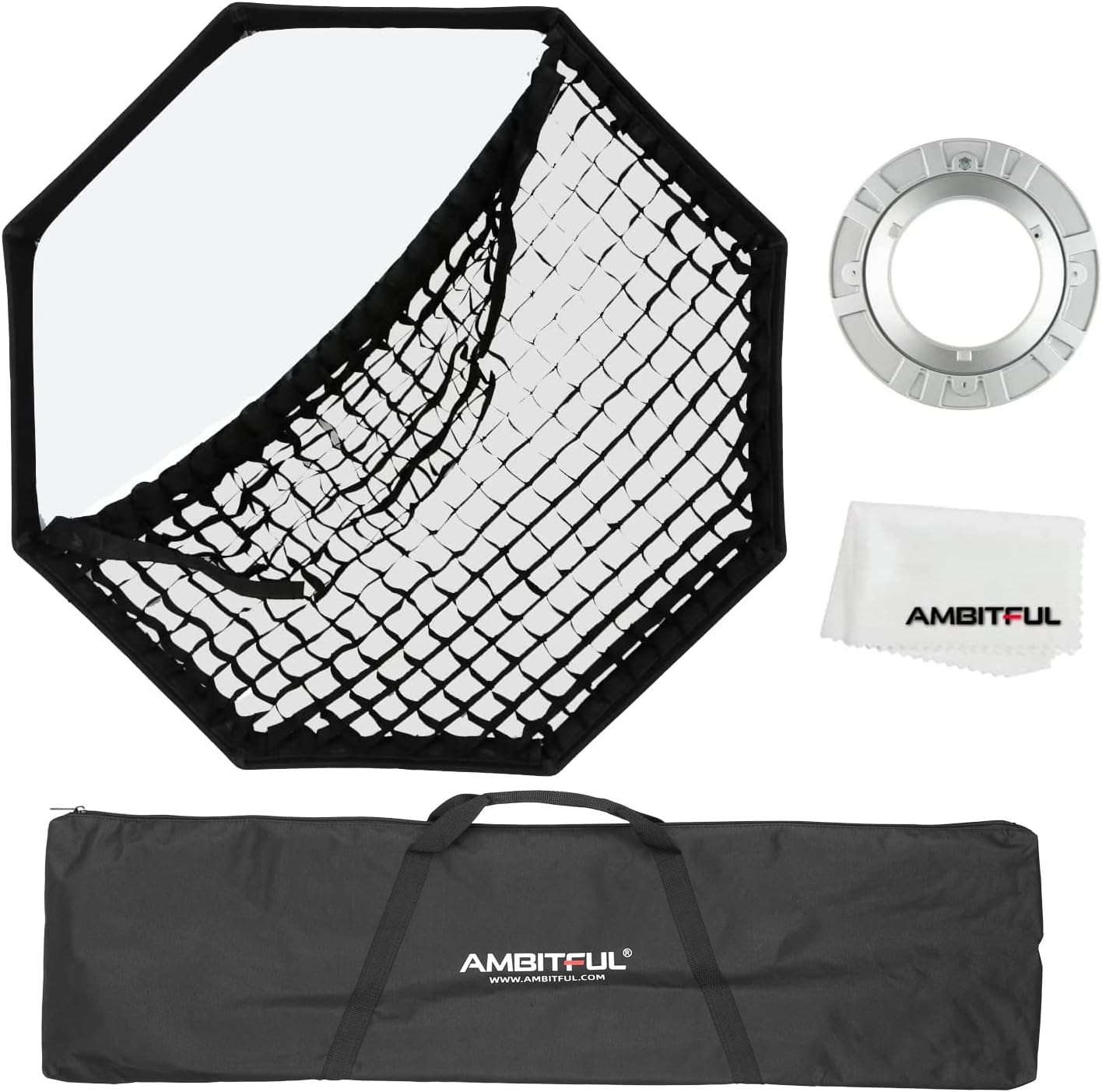 Ambitful Softbox Octagon Honeycomb Grid Bowens 140cm/55" - immagine 1