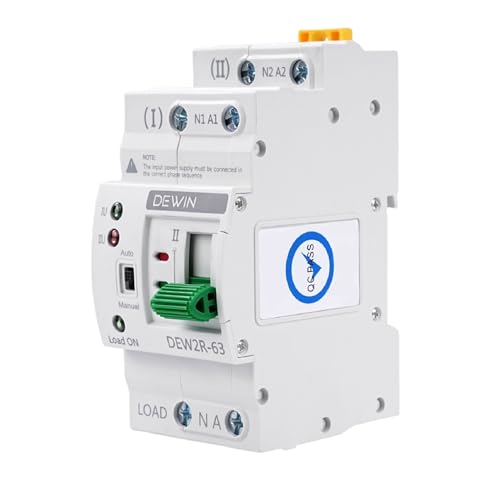 Dewin Interruttore di Trasferimento Automatico 2P 63A 220V