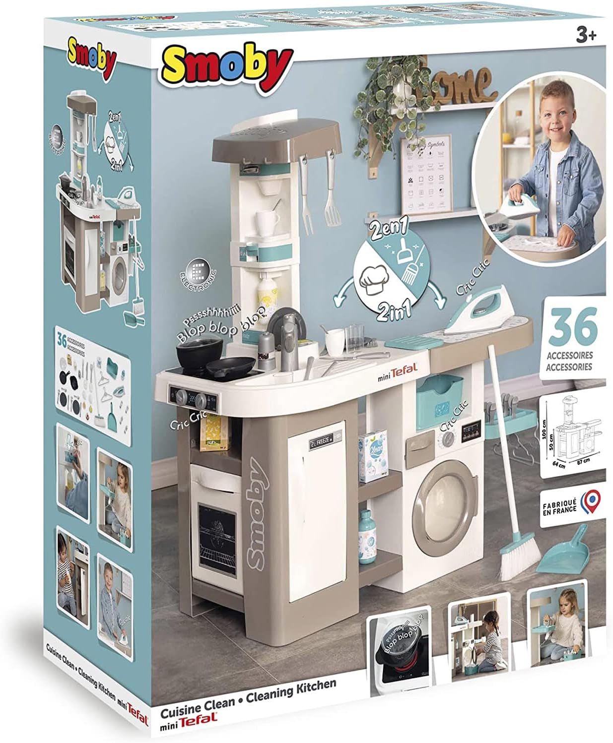 Smoby - Cucina Studio Cleaning, 7600311050 - immagine 7