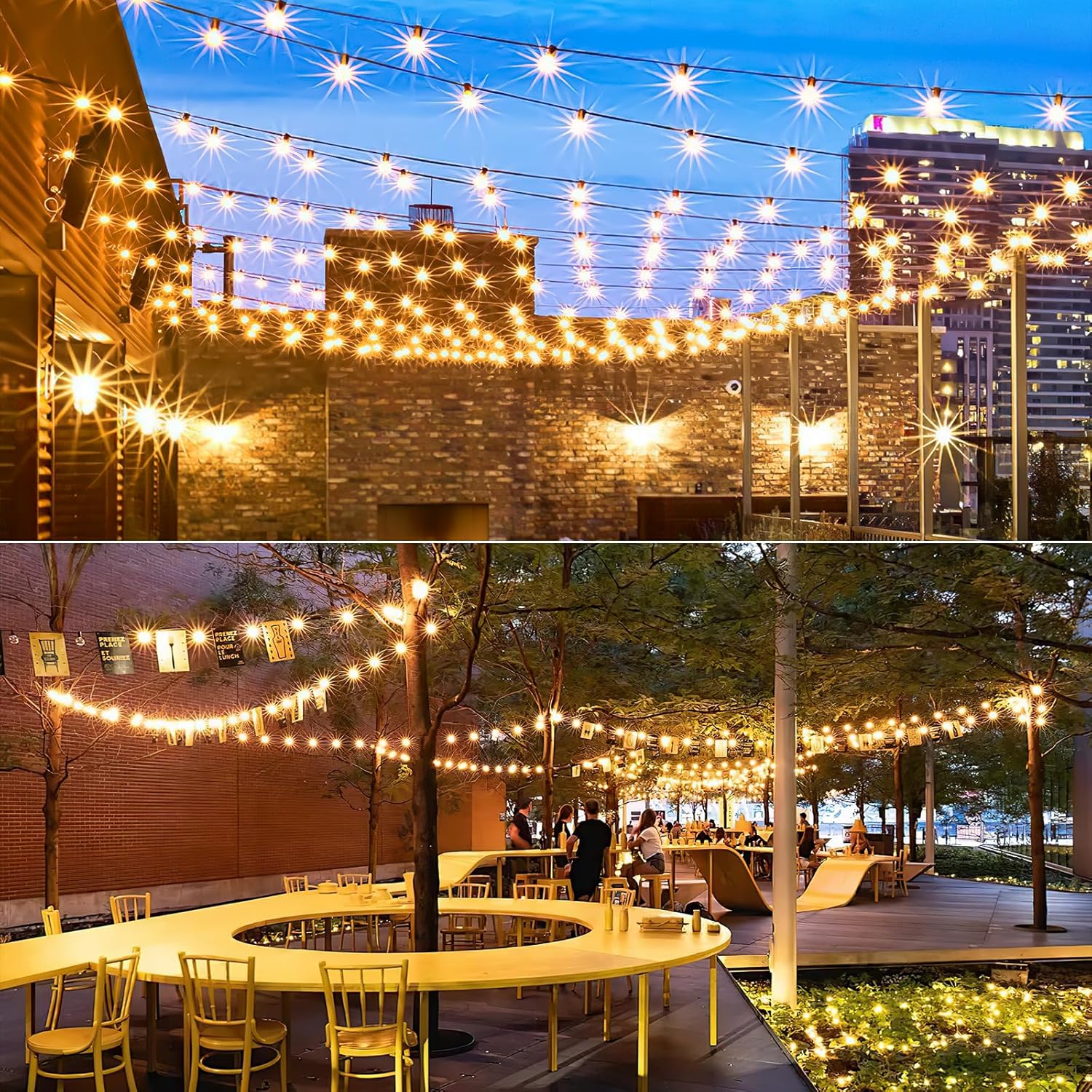 Catena Luminosa Esterno G40 LED 48.15M/158FT - immagine 8