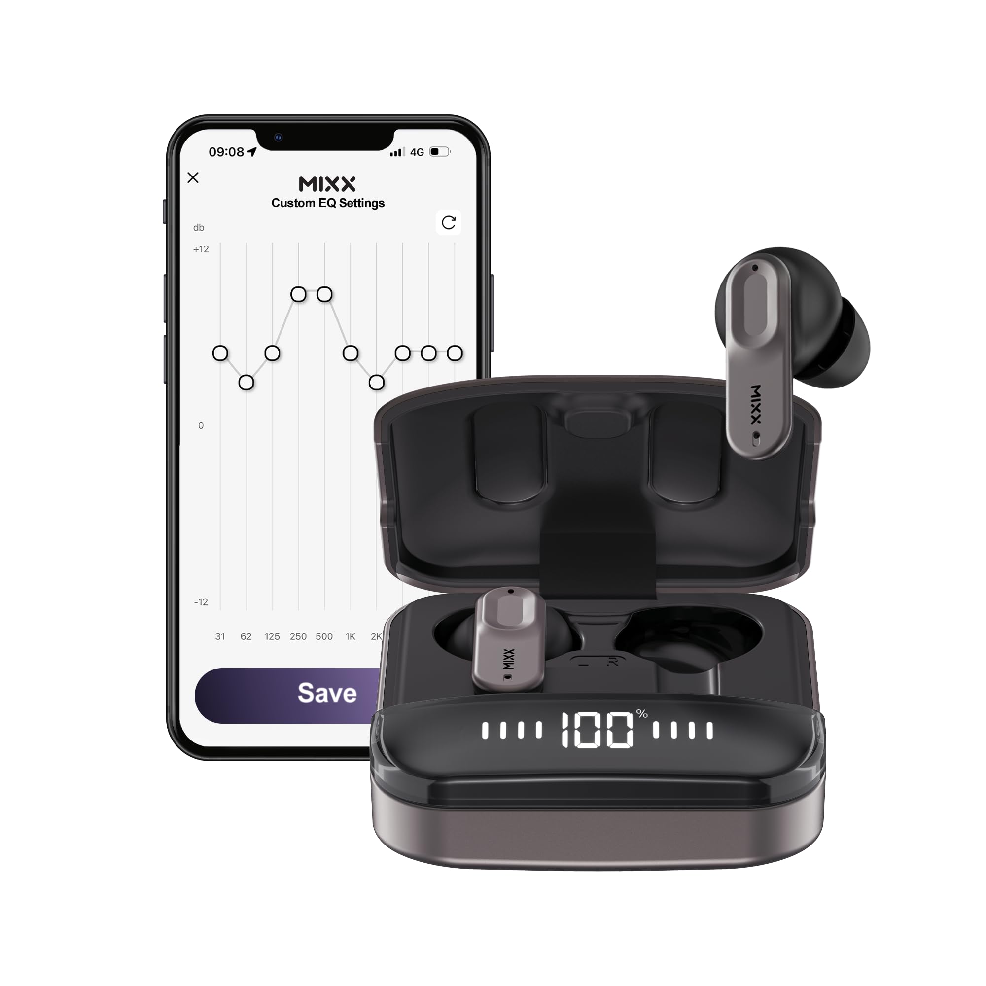 Mixx audio - Auricolari wireless Streambuds Ultra Mini Nero