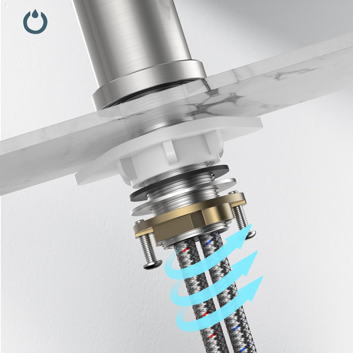 Forious Rubinetto Lavello Cucina Acciaio Inox - immagine 5