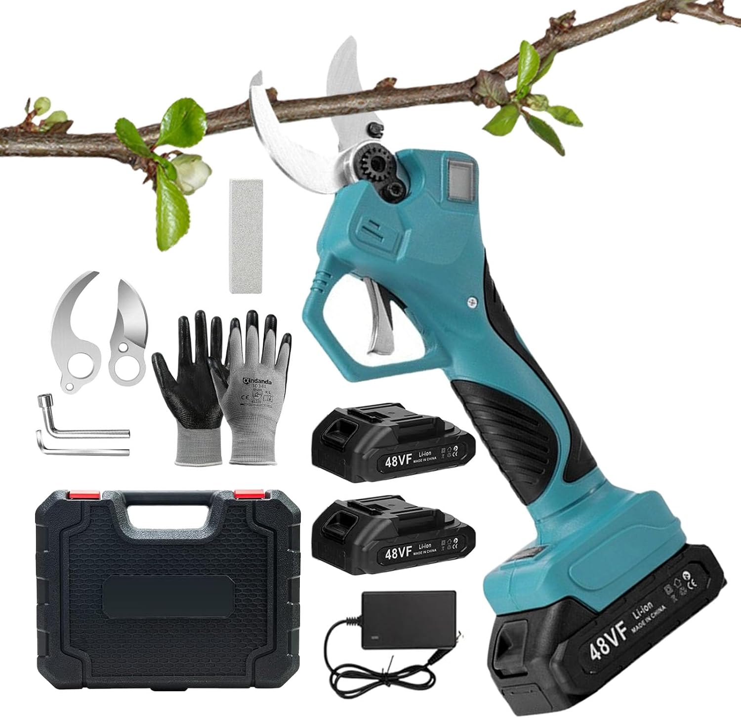 Aolawco Forbici da Giardino Elettriche Professionali 40mm