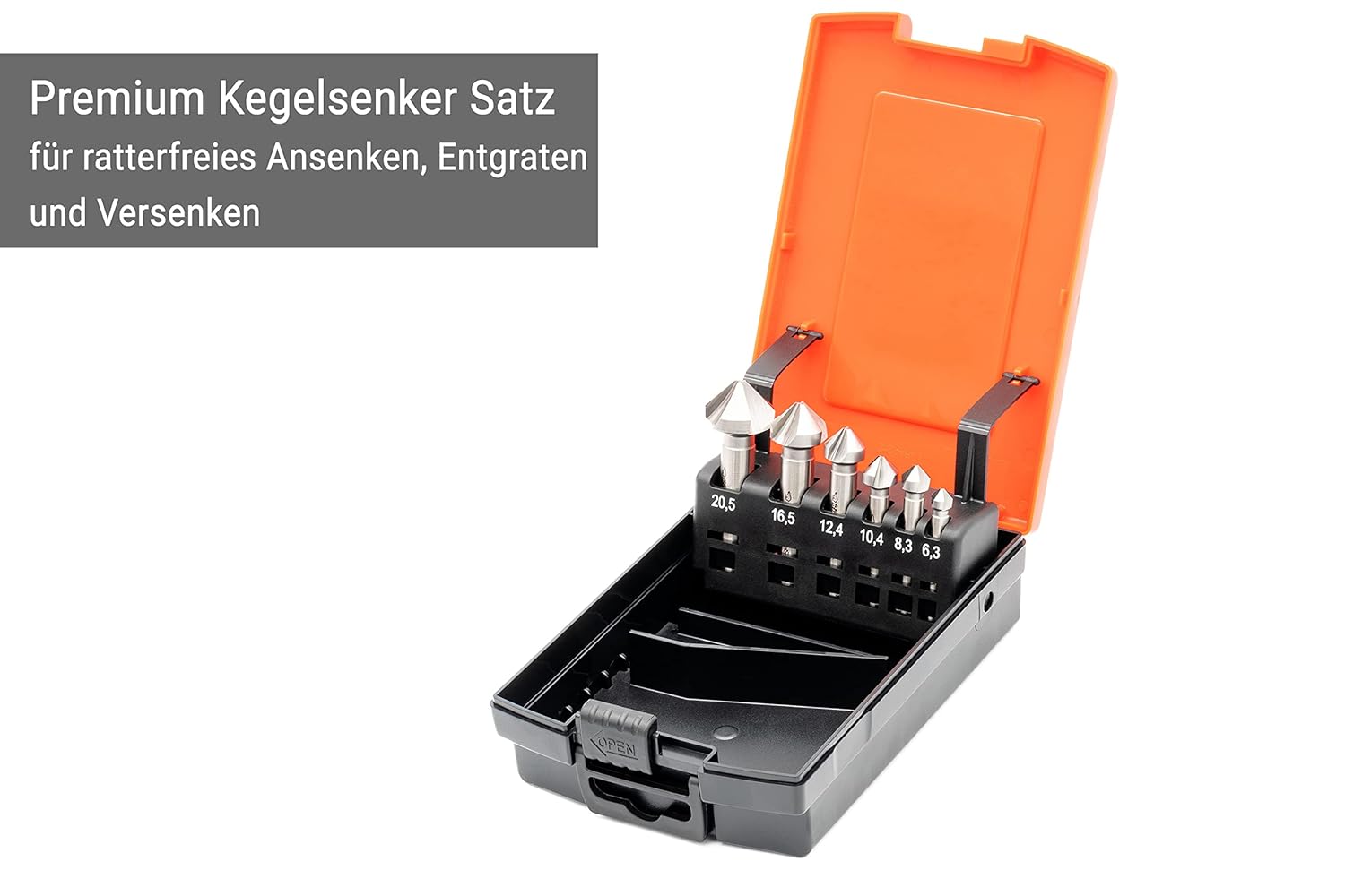 Baer Set Punte Svasatura Conica HSSG 90° - 6 Pezzi - immagine 5