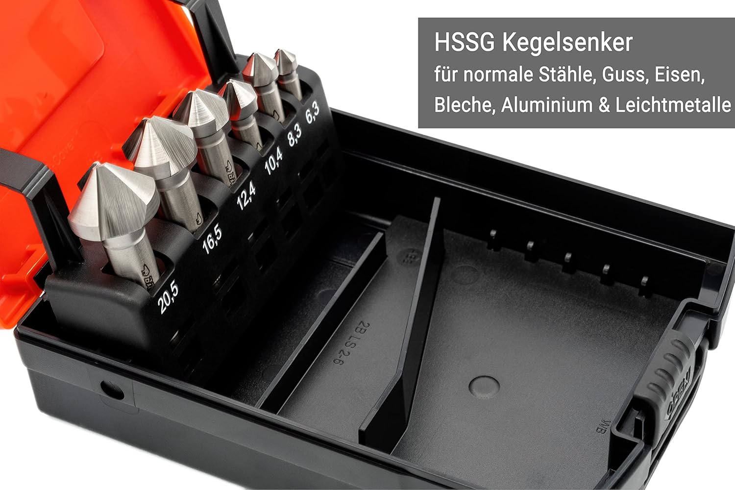 Baer Set Punte Svasatura Conica HSSG 90° - 6 Pezzi - immagine 7