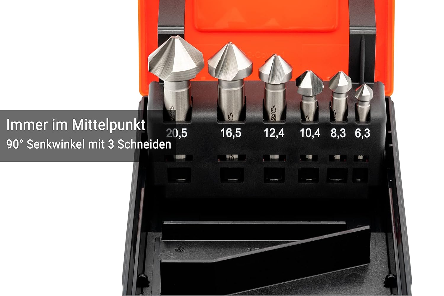 Baer Set Punte Svasatura Conica HSSG 90° - 6 Pezzi - immagine 8