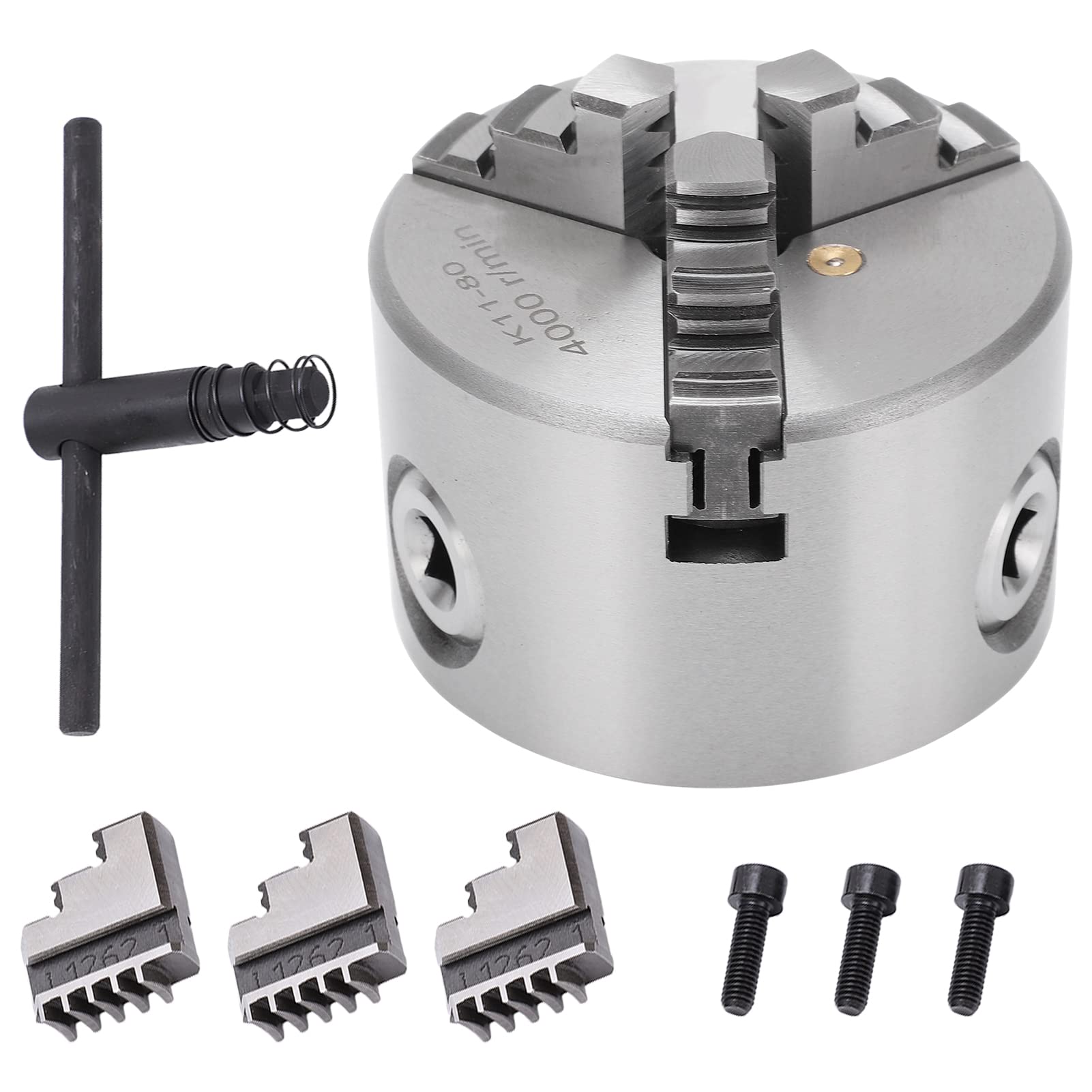 Set Mandrini SANOU K11-80 Tornio Autocentrante 3 Griffe