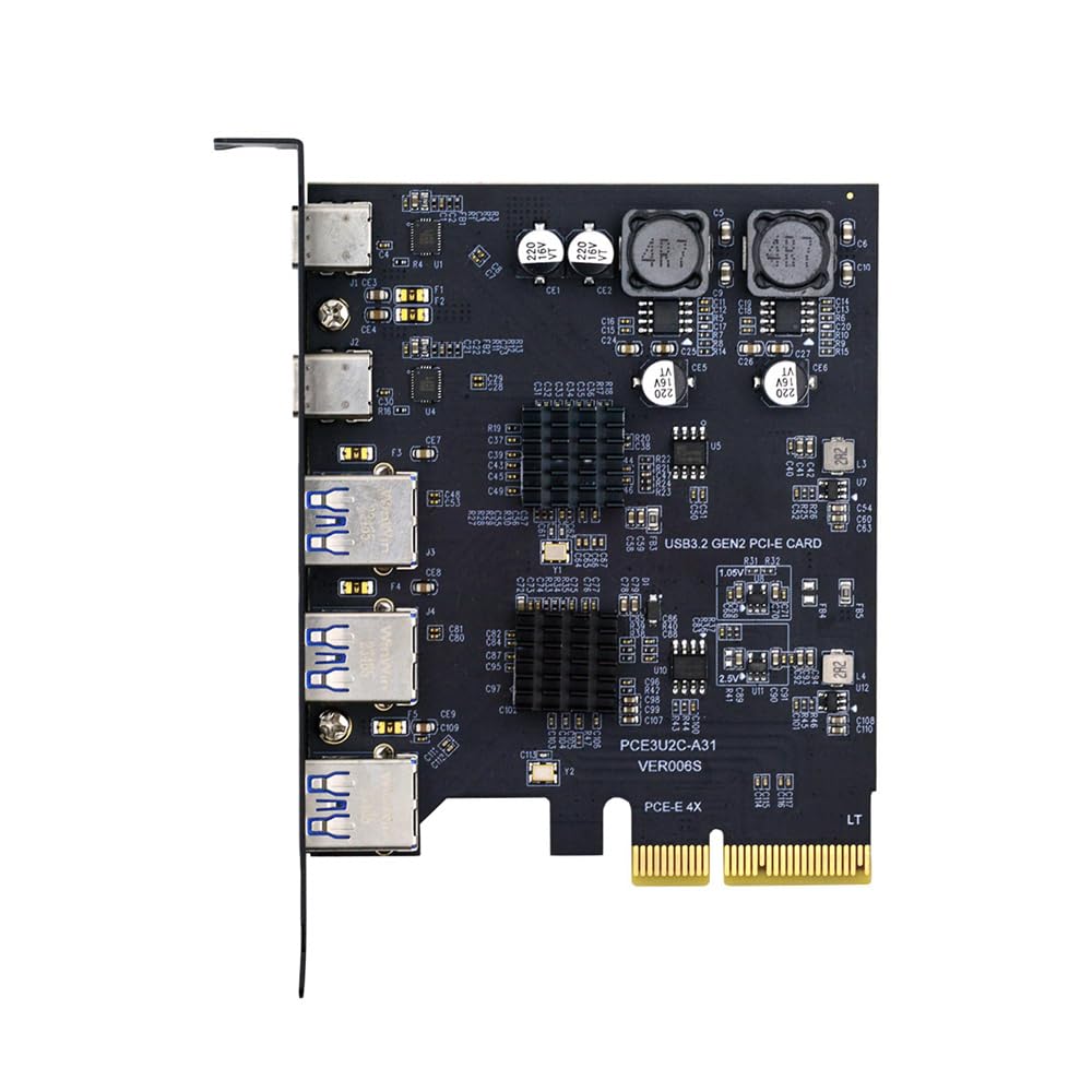 Xiwai Scheda USB PCIE Superspeed 10 Gbps a 3 Porte Type-A