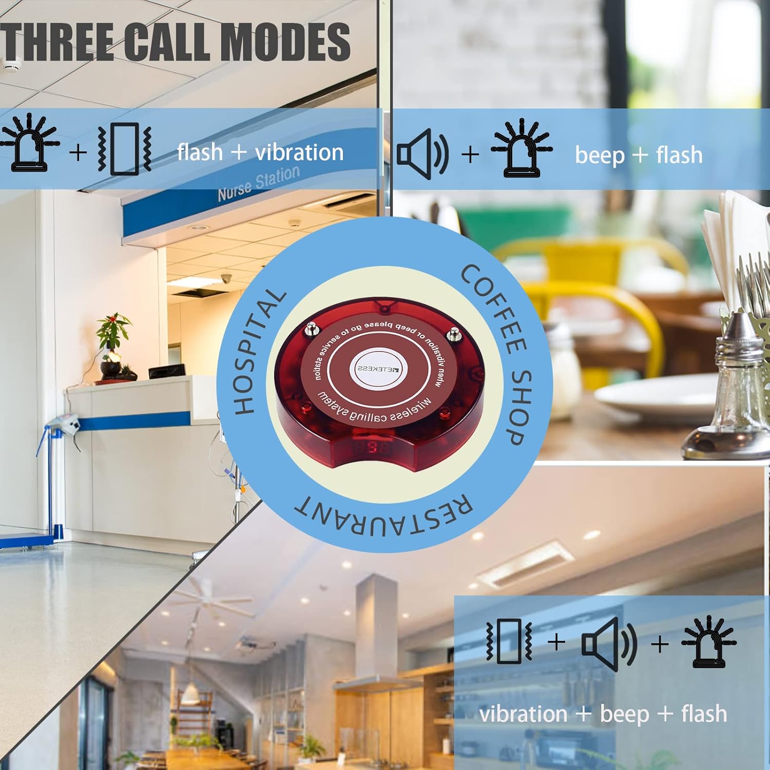 Retekess TD165 Cercapersone Ristorante Wireless 300M - immagine 3