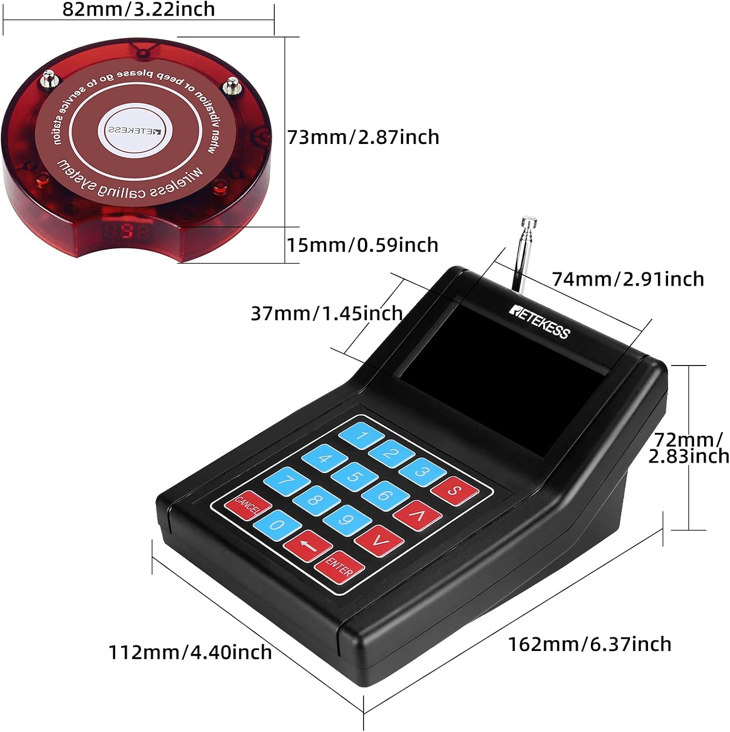 Retekess TD165 Cercapersone Ristorante Wireless 300M - immagine 8