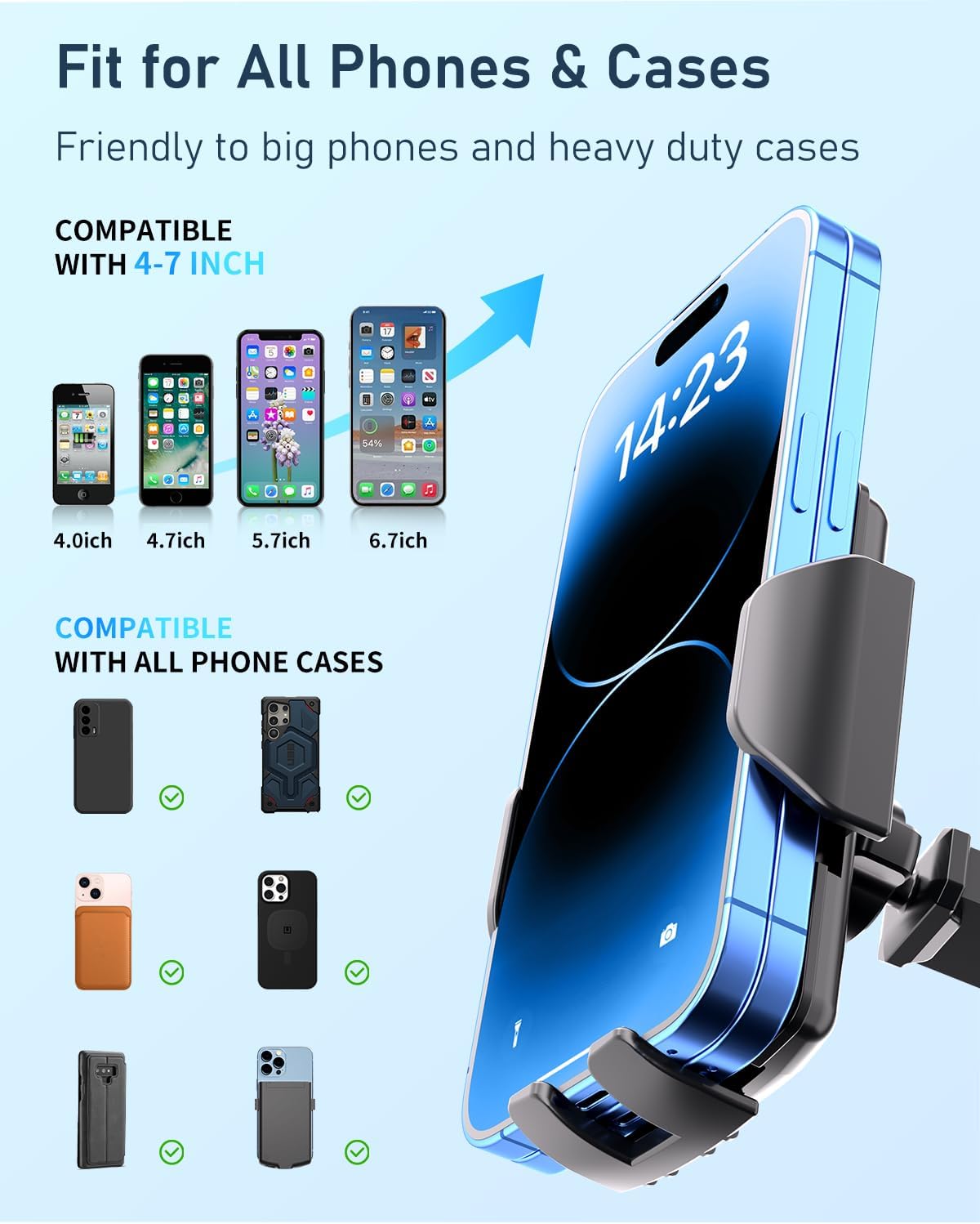 Hoppac Porta Cellulare Auto Universale con Ventosa - immagine 5