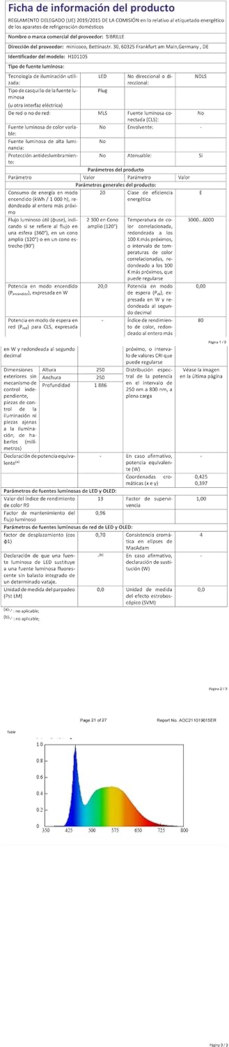 SIBRILLE Lampada da Terra Dimmerabile 20W - immagine 10