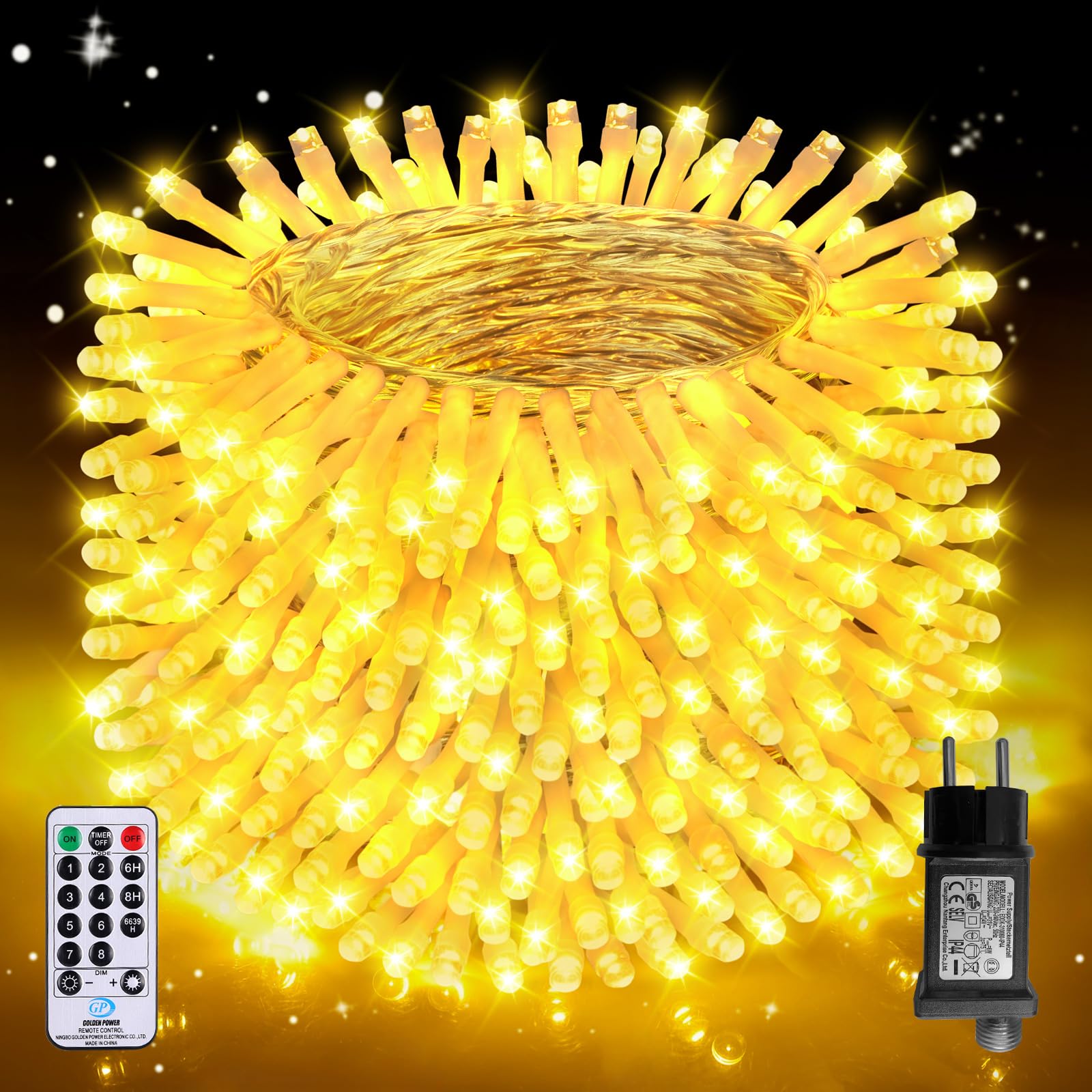 Auriostar Luci Natale Esterno 60m 600 LED