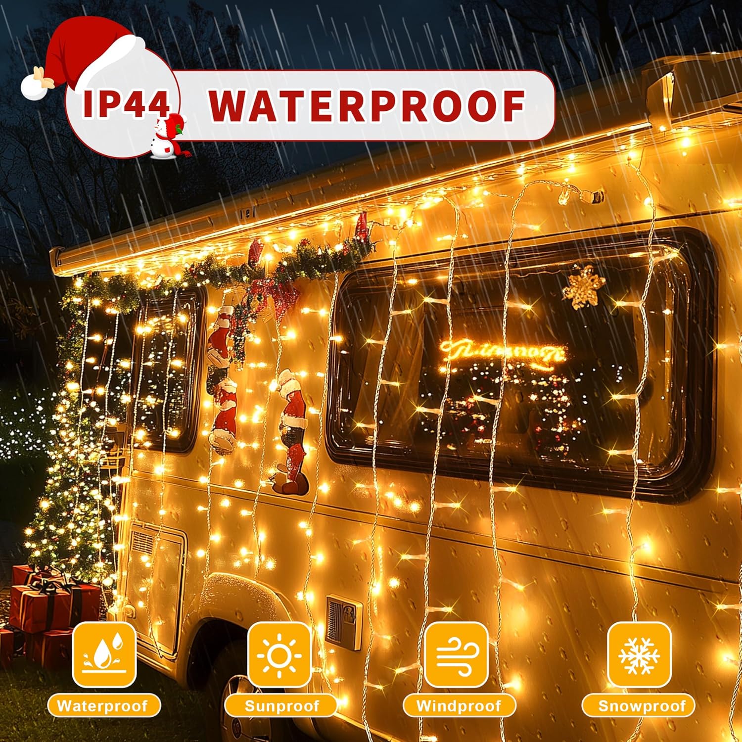 Auriostar Luci Natale Esterno 60m 600 LED - immagine 4