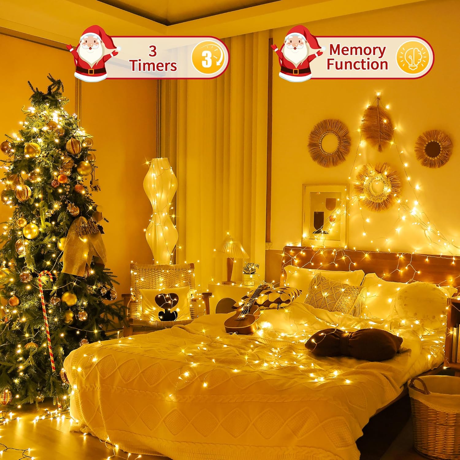 Auriostar Luci Natale Esterno 60m 600 LED - immagine 6