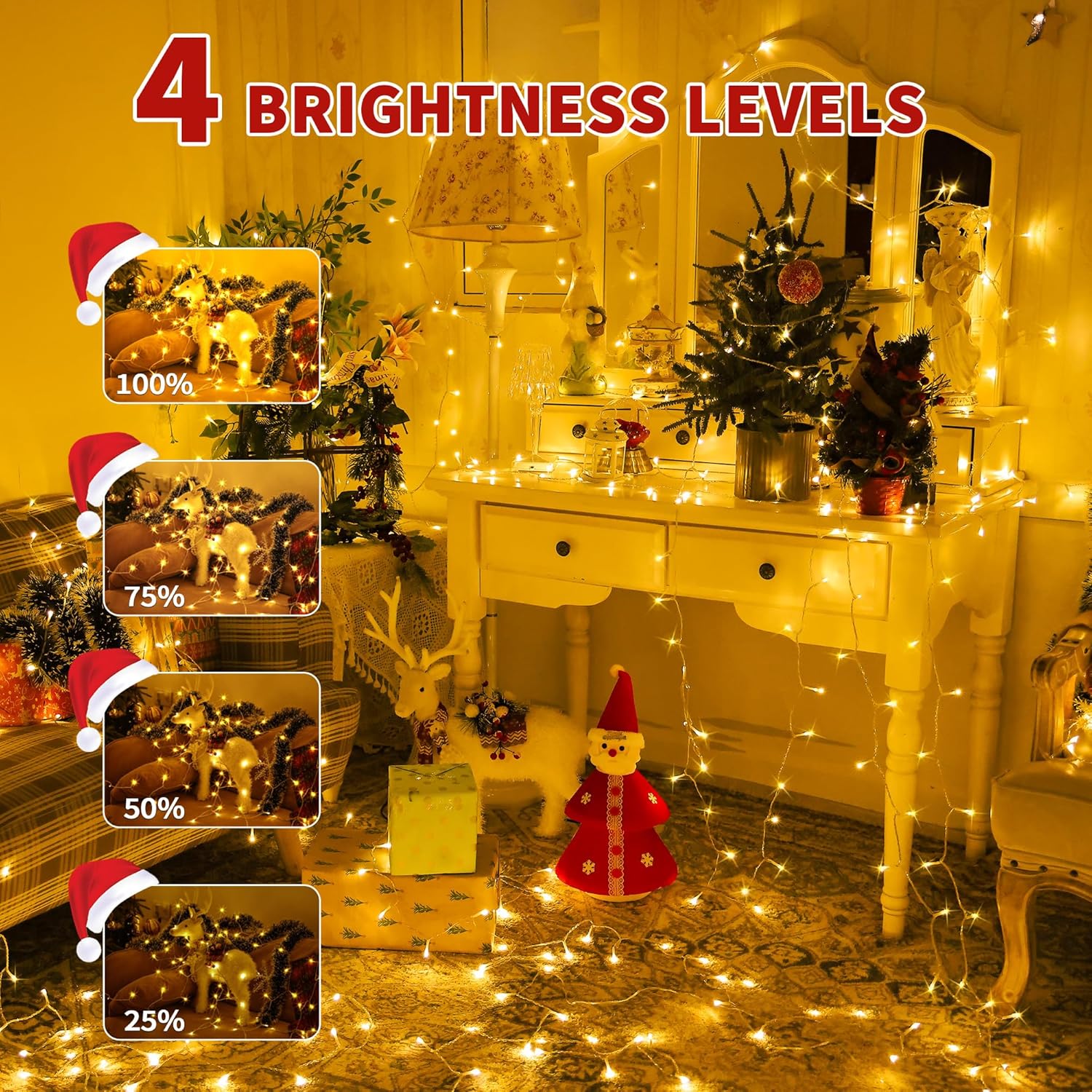 Auriostar Luci Natale Esterno 60m 600 LED - immagine 7