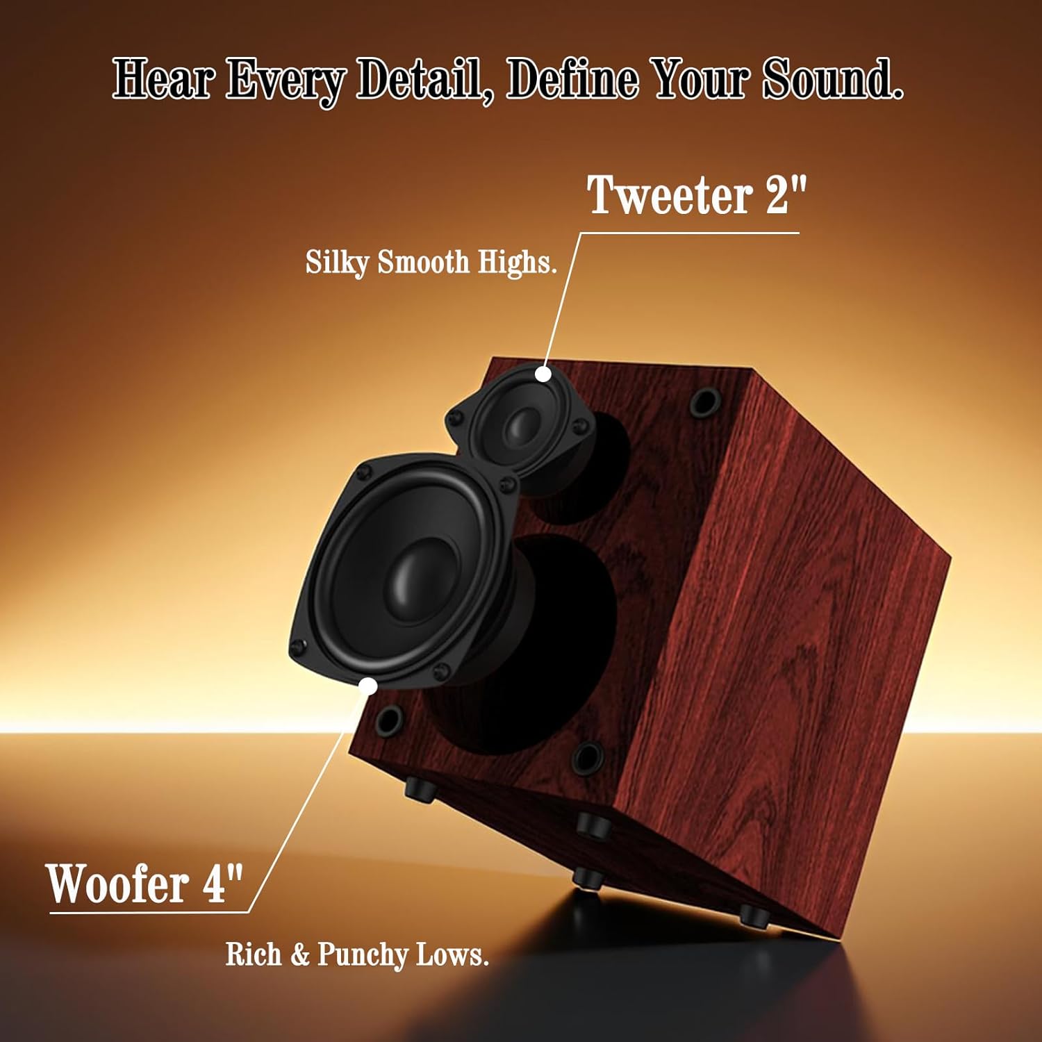 Wiscent Vintage Micro HiFi System Bluetooth, Bordeaux - immagine 4