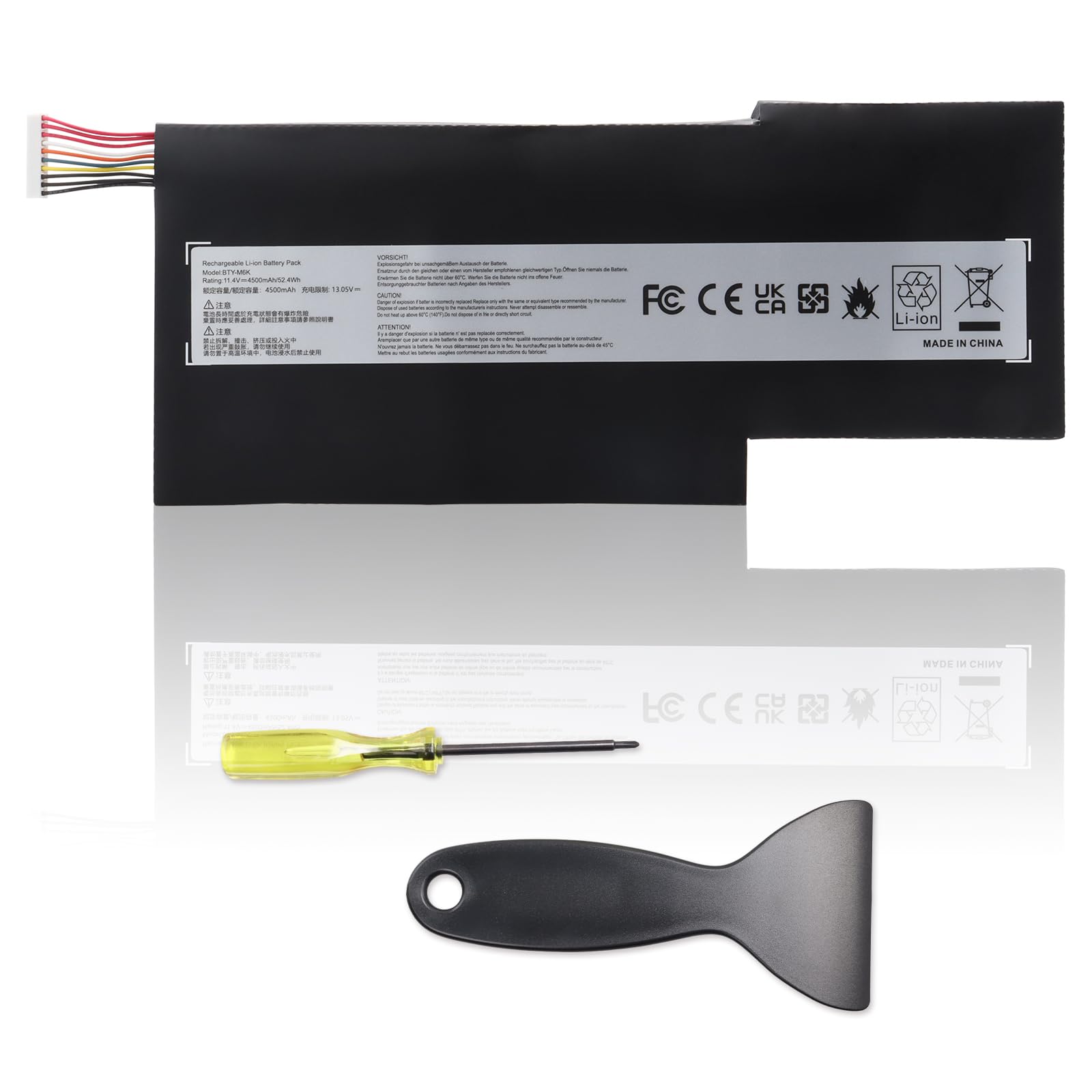 BTY-M6K Batteria Laptop per MSI Stealth Pro GF63 GS63VR