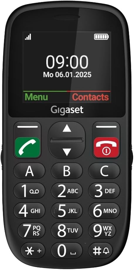 Gigaset GL395 Telefono Cellulare per Anziani, Nero - immagine 1