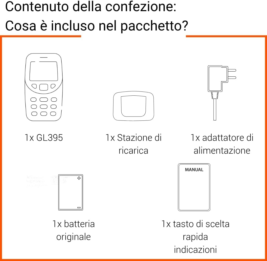 Gigaset GL395 Telefono Cellulare per Anziani, Nero - immagine 6