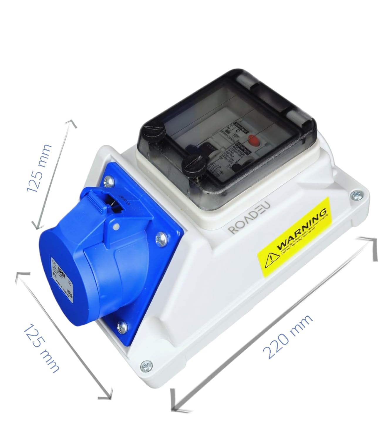 Roadeu Presa CEE 16A con Interruttore Differenziale - immagine 4