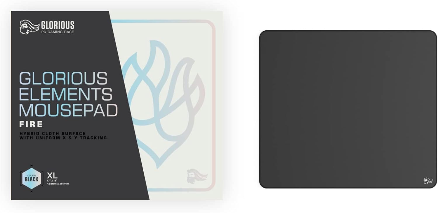 Glorious Gaming Elements FIRE Mousepad Nero - immagine 5