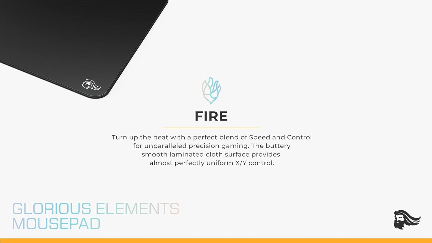 Glorious Gaming Elements FIRE Mousepad Nero - immagine 6