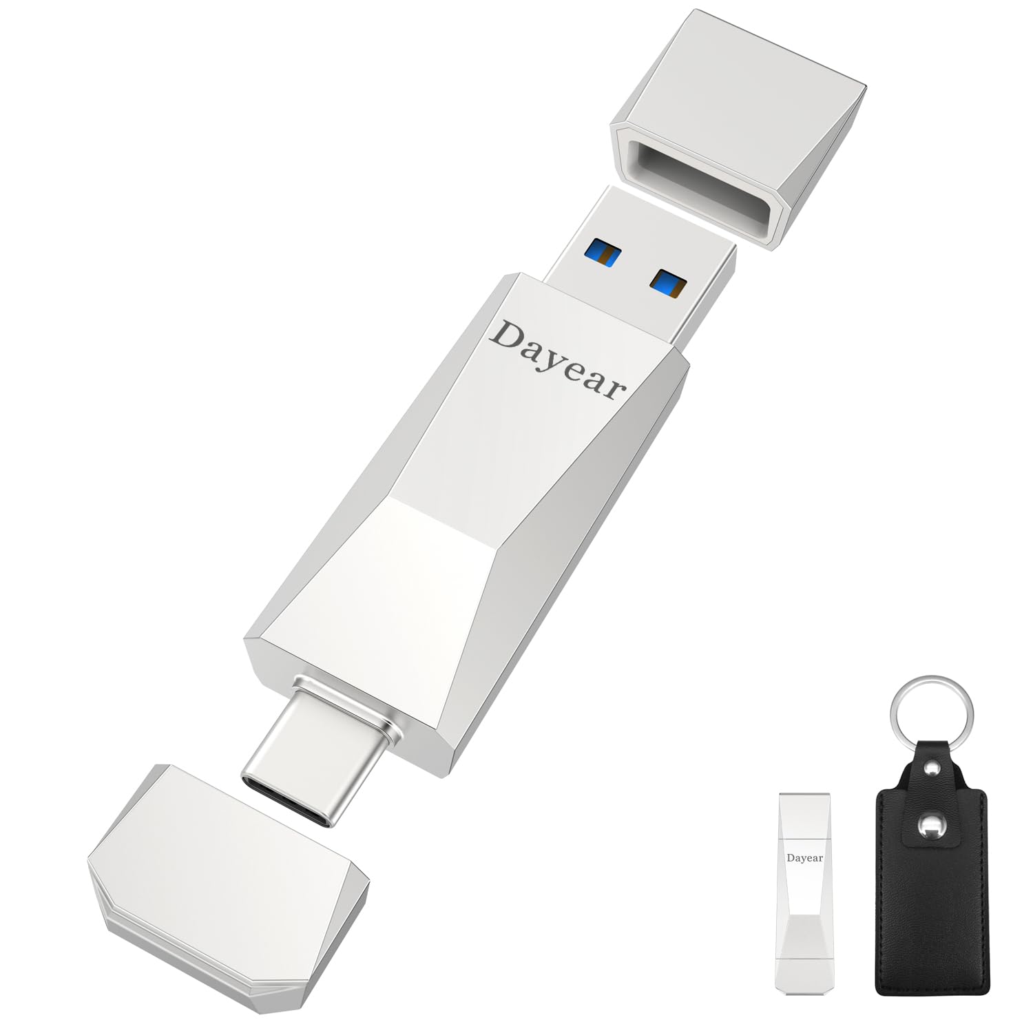 Dayear Chiavetta USB C 512GB 2 in 1 USB 3.2