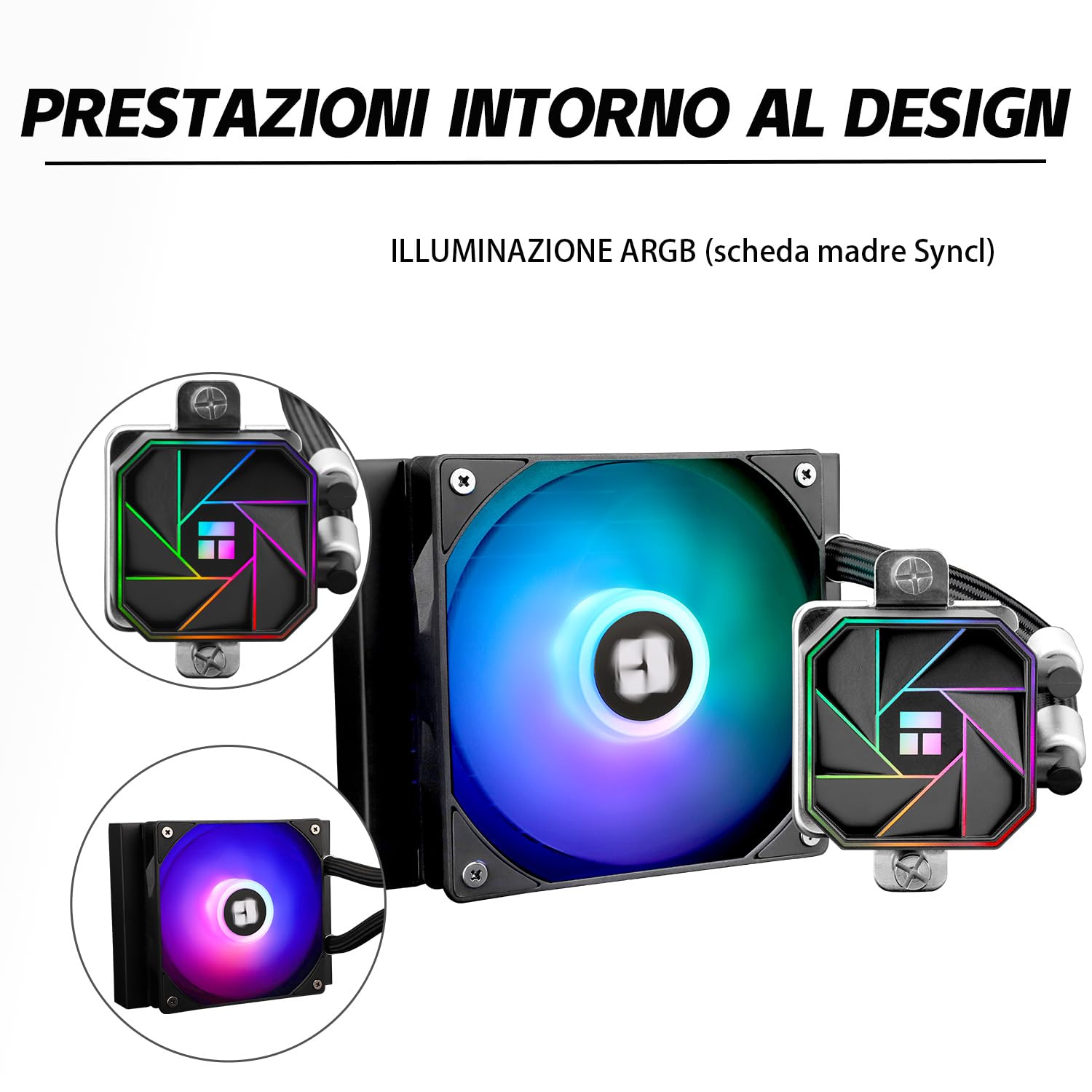 Tr AQUA ELITE 120 V3 - Ventola PWM ARGB 120mm - immagine 3