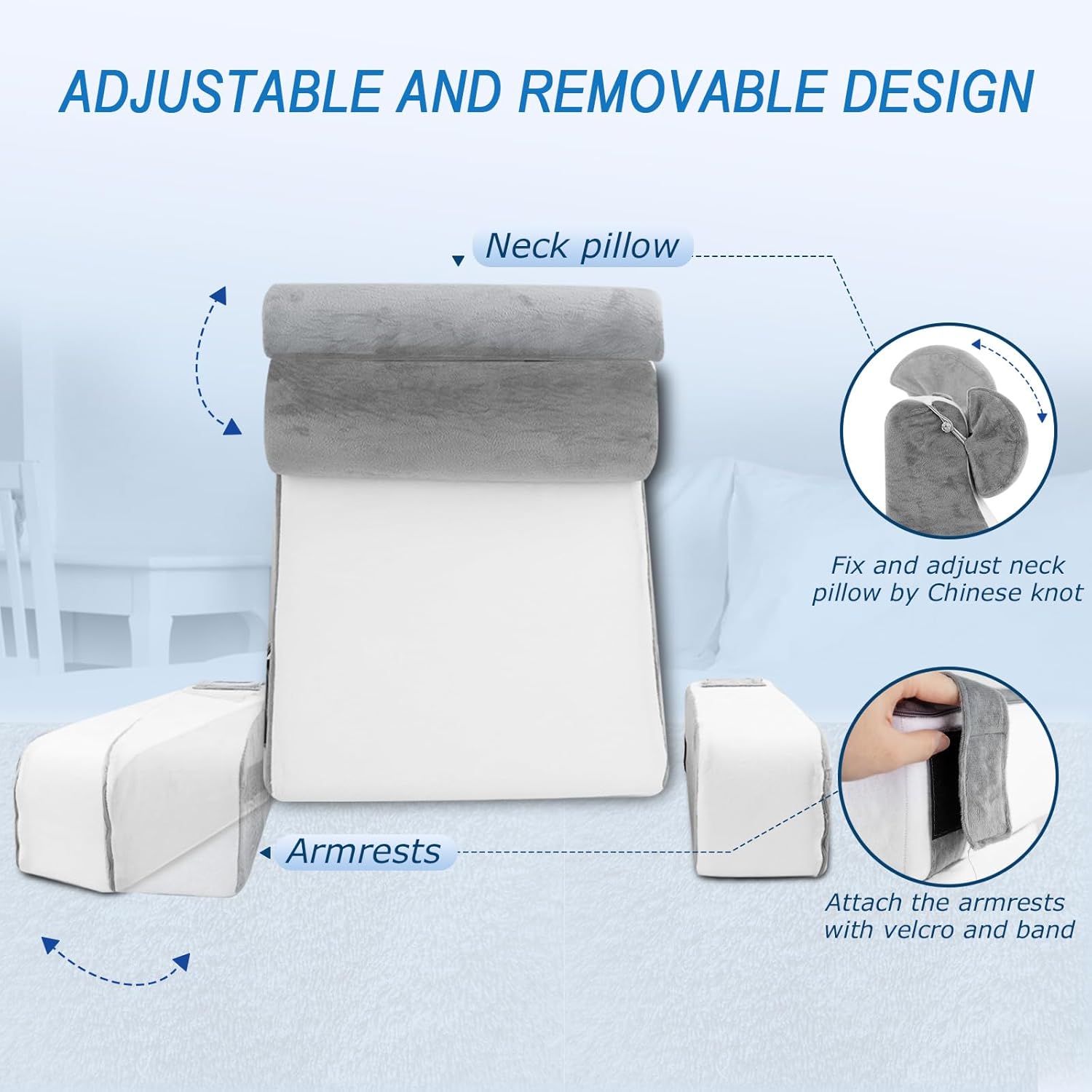 Homca Cuscino da Lettura per Letto e Divano - immagine 3