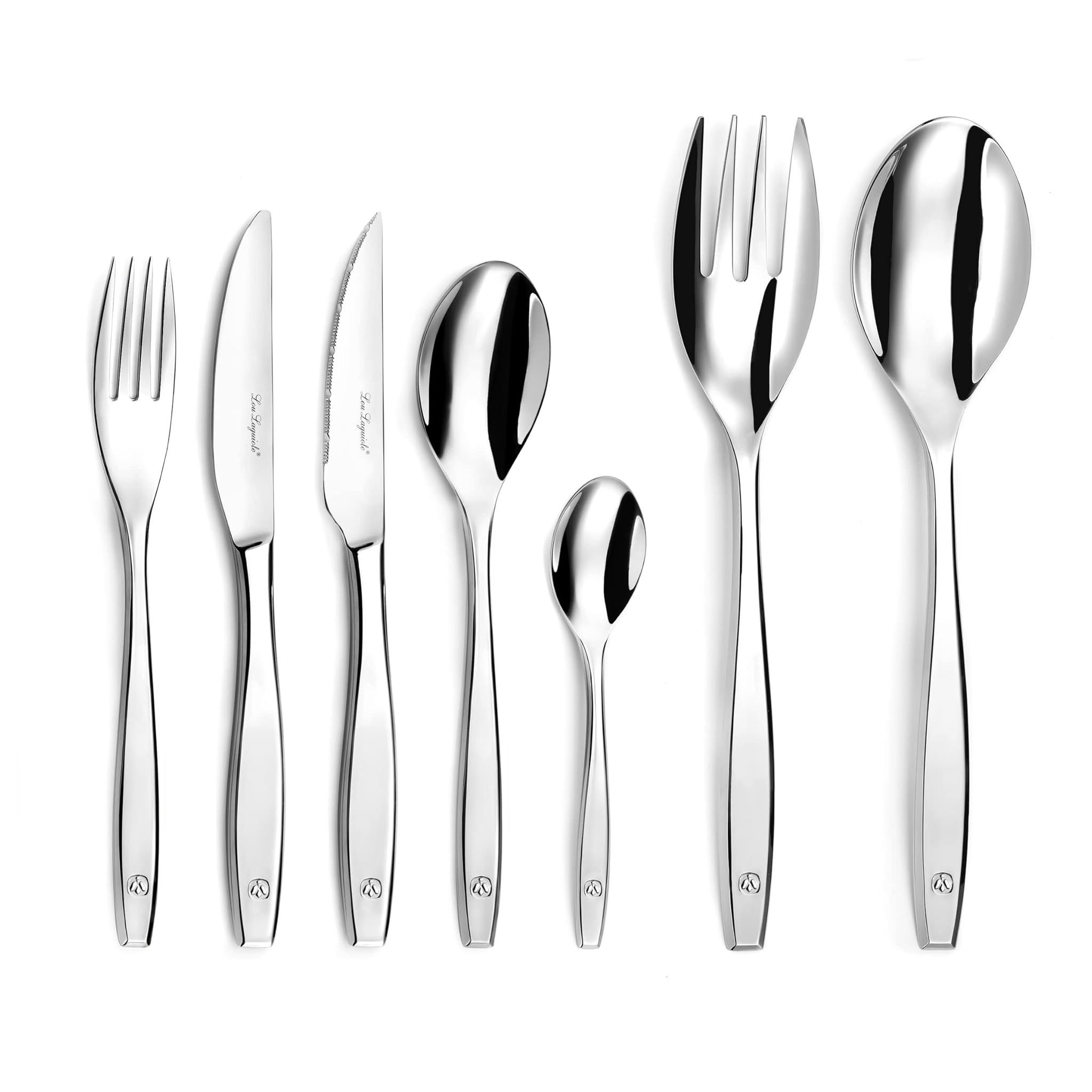 Lou Laguiole Figure Specchio - Posate 62 pezzi