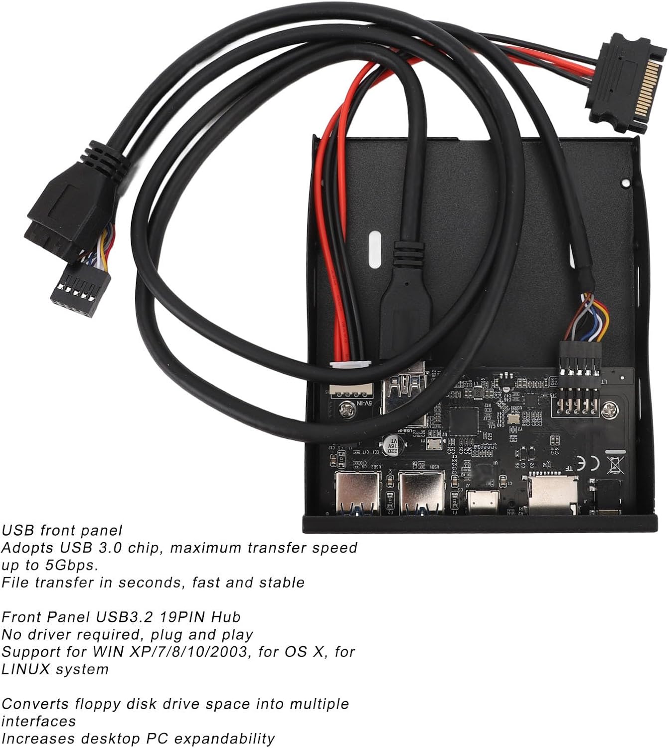 Lettore Floppy Disk USB 3.2 GEN1 Tipo C Esterno - immagine 3