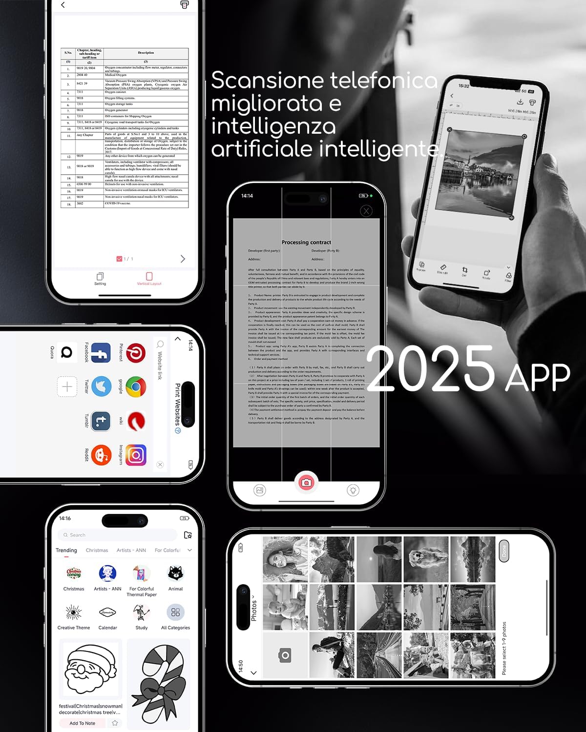 Stampante Termica Portatile A4 Senza Inchiostro - immagine 8