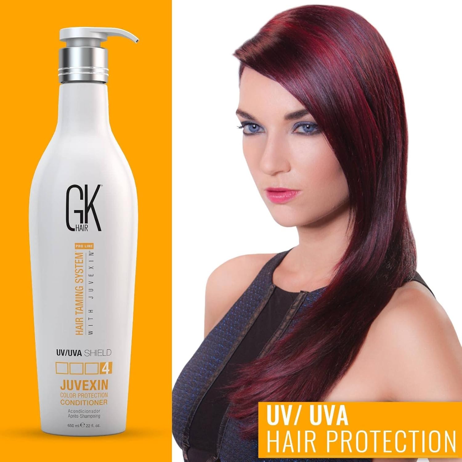 Global Keratin GKhair GK Hair Shield Conditioner 650ml | Contro il sole, i raggi UV/UVA | Per capelli secchi e con doppie punte con aloe vera e oli naturali - tutti i tipi di capelli - immagine 4